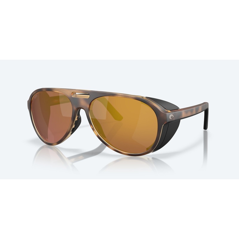 Costa Grand Catalina Matte Tortoise Frame with Gold Mirror Lens 580G Polarized Sunglasses