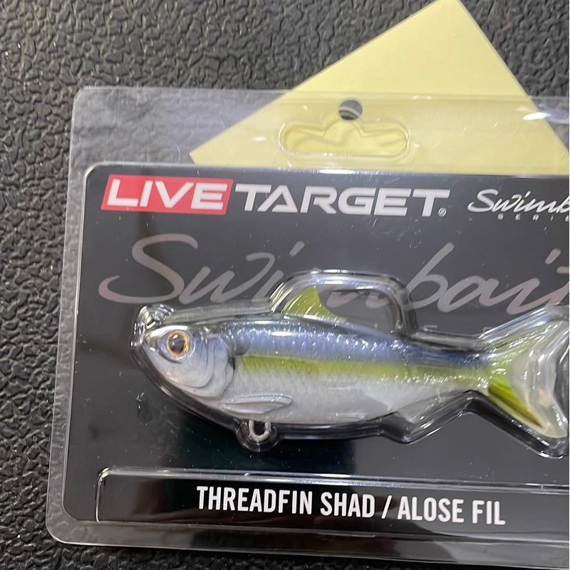 Live Target Threadfin Shad/Alose Fin Swimbait 3 1/2" 1/2 oz.