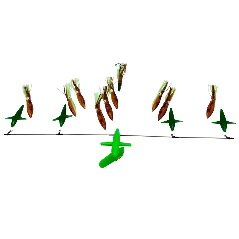 ChatterLures - 36in Side Trackers - 9in Floating Bulb Squids