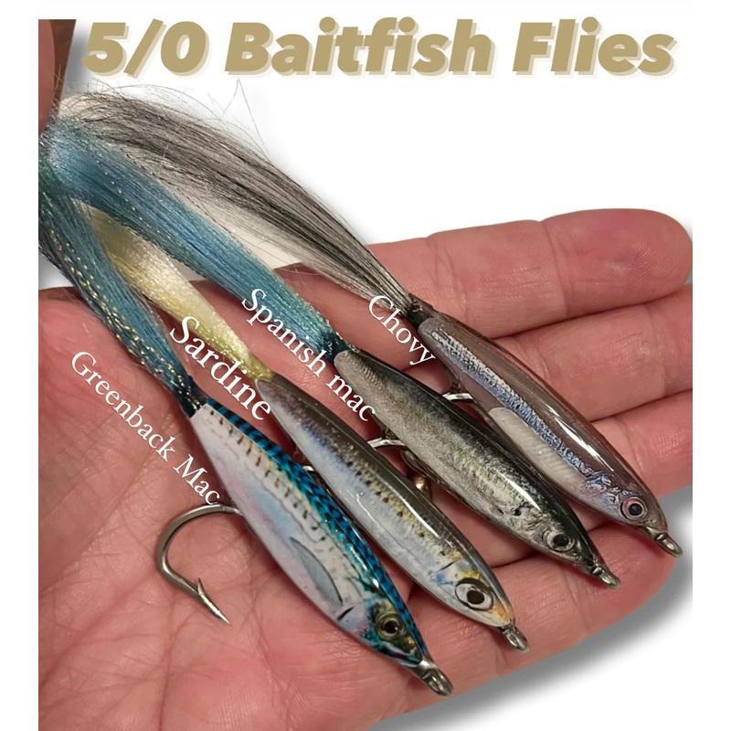 Ling Cod Realistic Baitfish Flies/Teasers