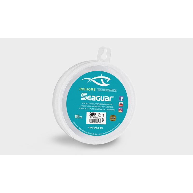 Seaguar Inshore Fluorocarbon Leader Material - 100yd. Spool