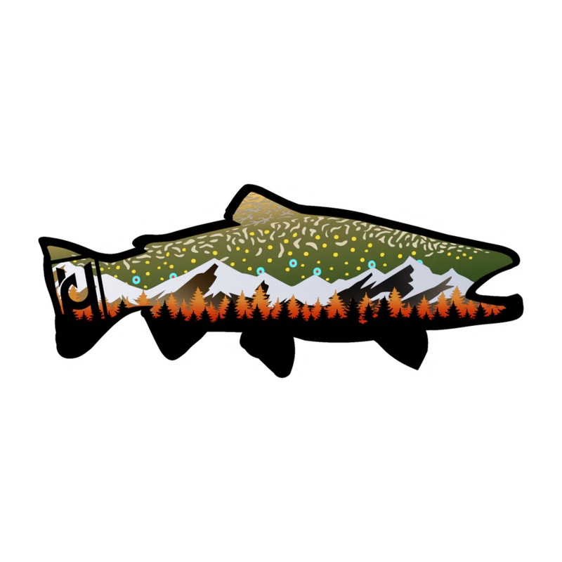 Hooked Design - Brook Trout Sticker