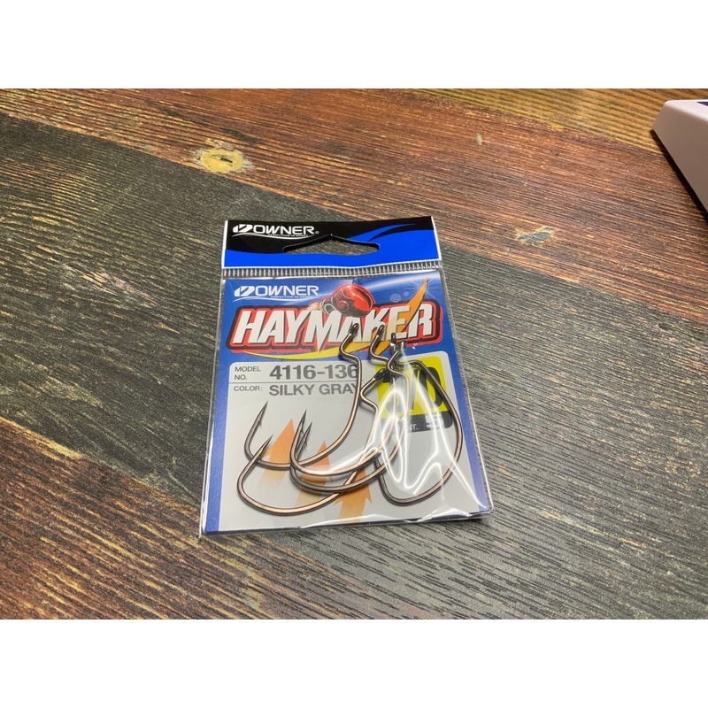 Owner Haymaker Hook 3/0 Silky Gray