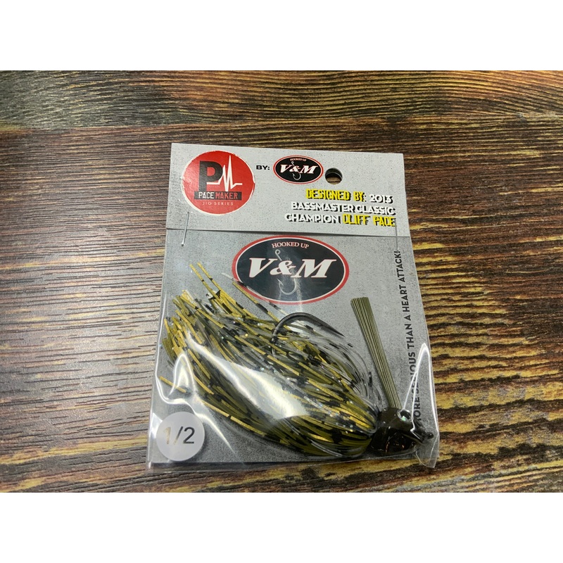 V&M Pulse Swim Jig 1/2 oz. Bar Fish
