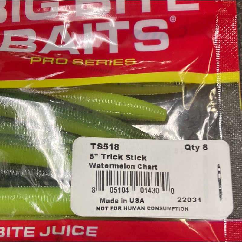 Big Bite Trick Stick 5 Watermelon Chartreuse