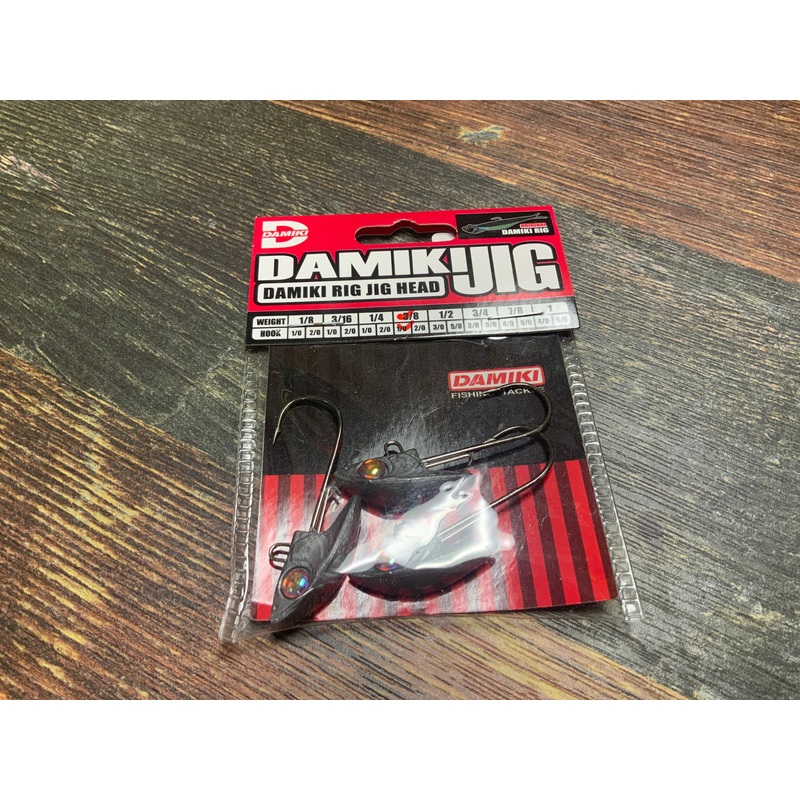 Damiki Rig Jig Head  3/8 oz. 1/0 Natural