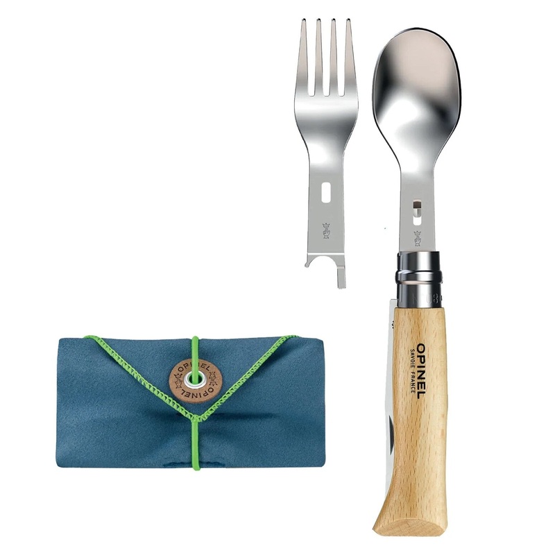 Opinel Picnic+ Cutlery Complete Set with No.08 Folding Knife Set