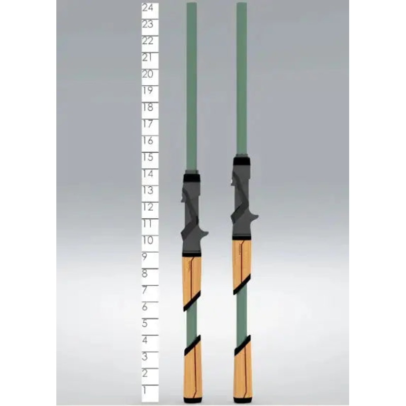 St. Croix Mojo Bass Glass Trigon Casting Rod - 7'2" Heavy Mod JOC72HM