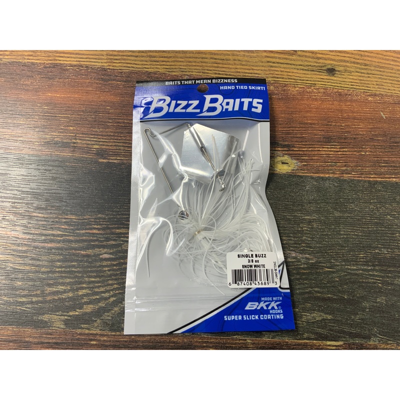 Bizz Baits Single Buzz 3/8 oz. Snow White