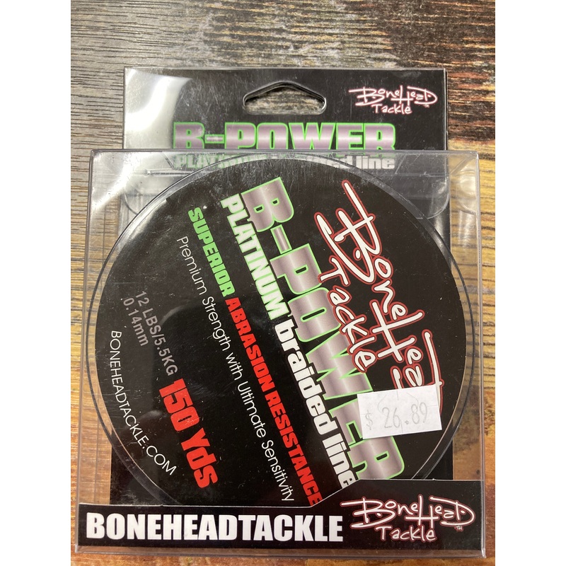 Bone Head B Power Braid 12 lb. 150 yd Moss Green