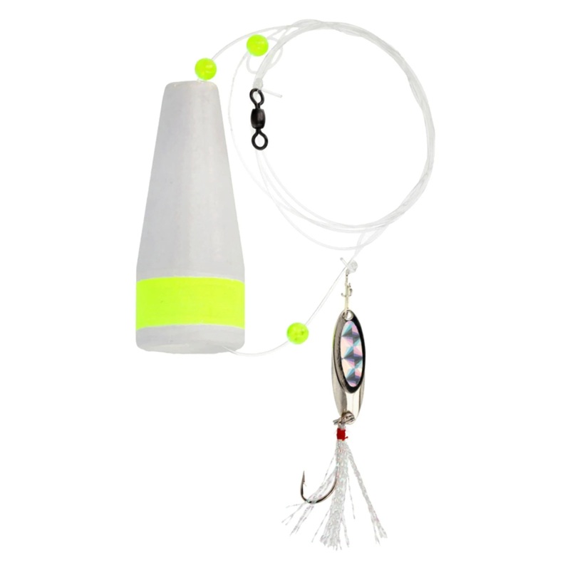 Eagle Claw Lazer Sharp Snapper Popper Rig with Spoon and Tinsle
