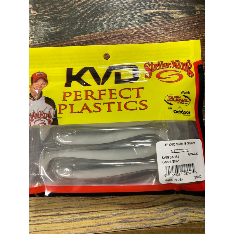 Strike King Swim N Shiner 4" Ghost Shad