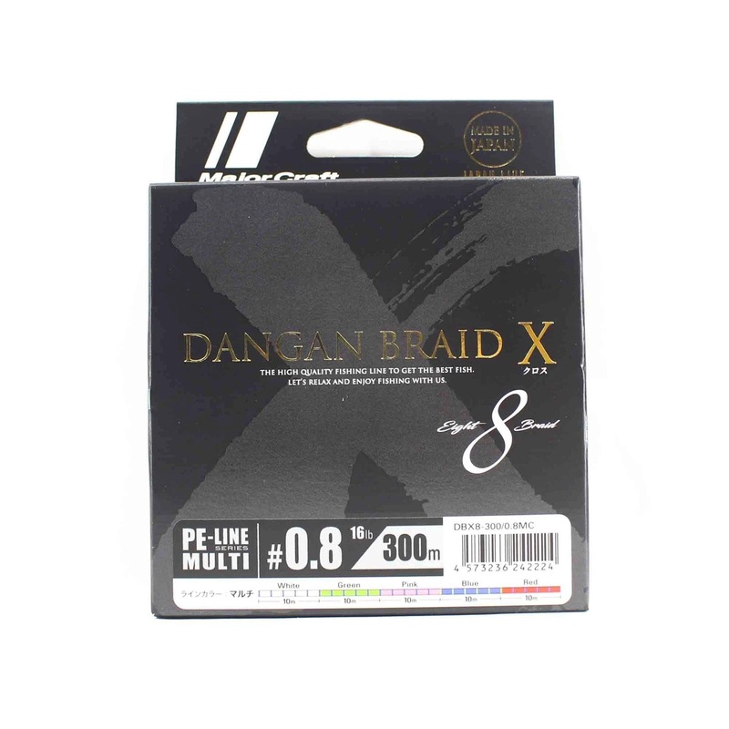 Major Craft Dangan Braid X Line X8 328yd Multi