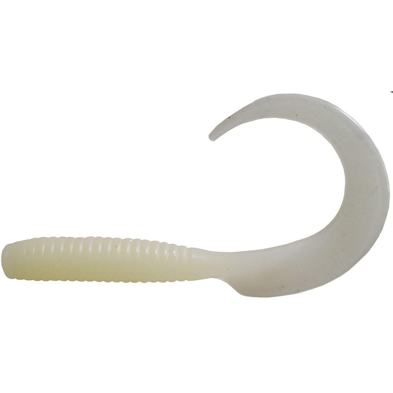 Blue Water Candy 8" Swirl Tail Grubs