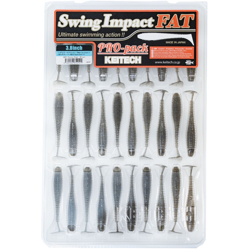 KEITECH FAT SWING IMPACT 3.8" SWIMBAIT  "PRO PACK" 30PK