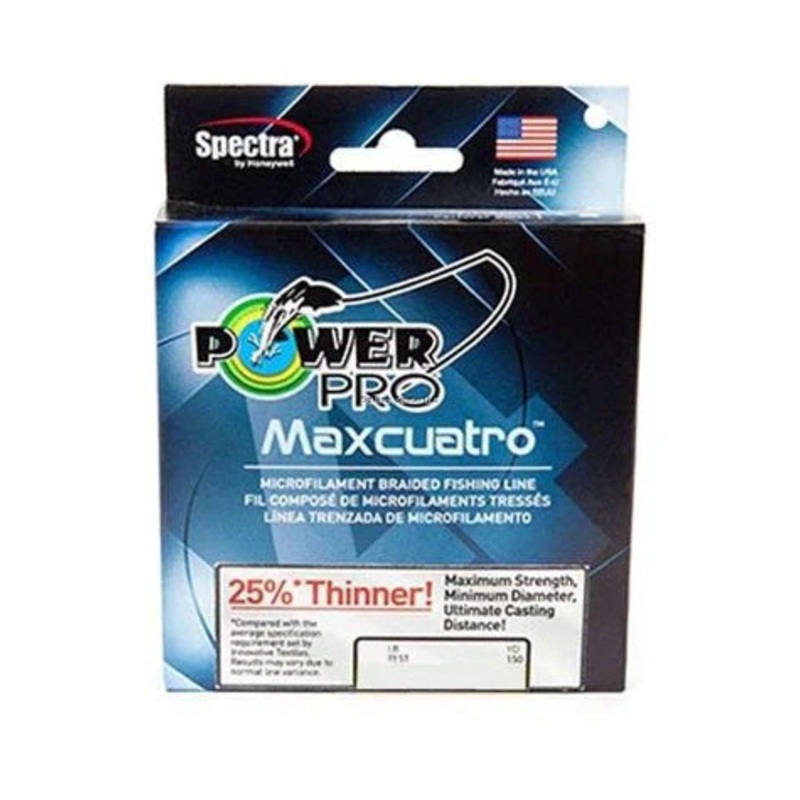 PowerPro Maxcuatro Braided Fishing Line (150 yd Spools)