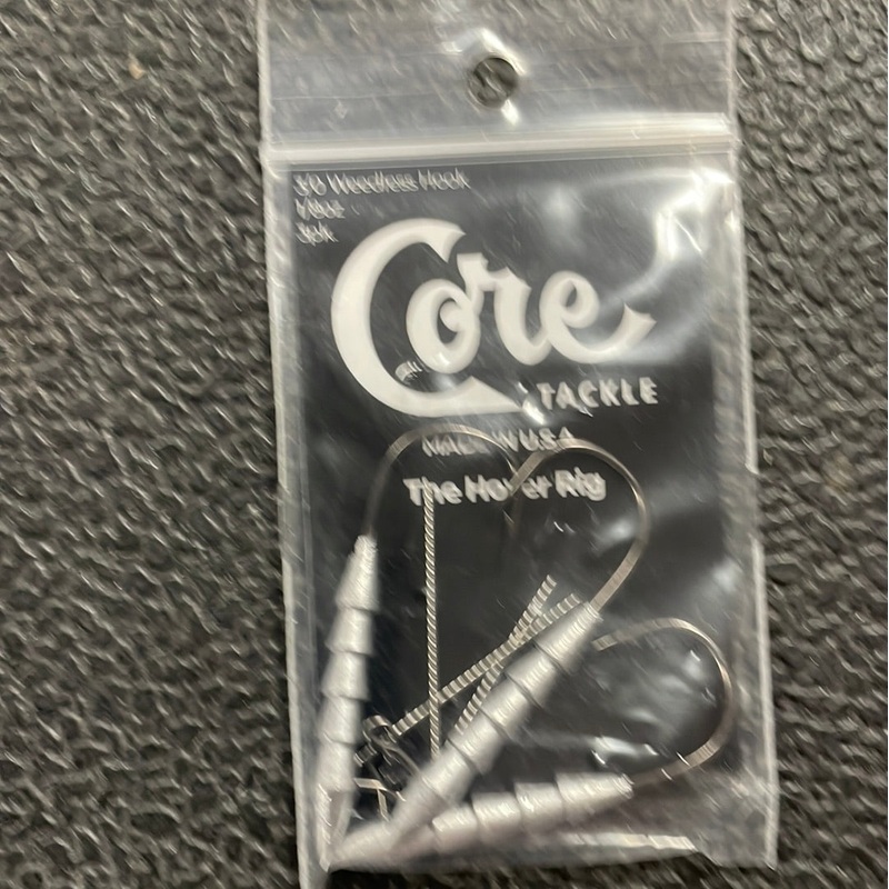 Core Tackle The Hoover Rig 3/0 Weedless Hook 1/8 oz 3pk