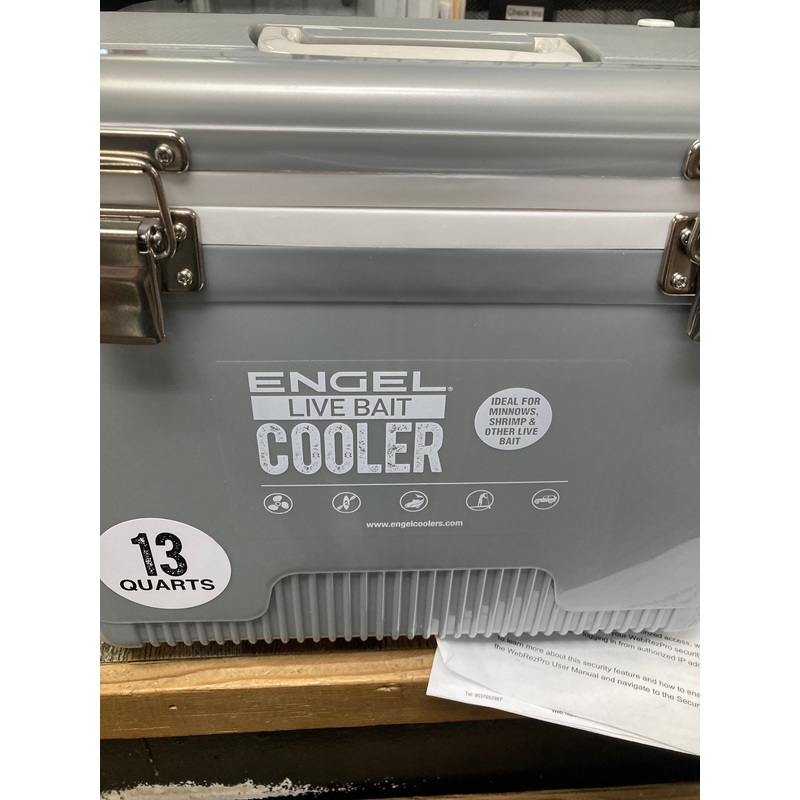 Engle Bait Cooler Pro 13 qt. Gray