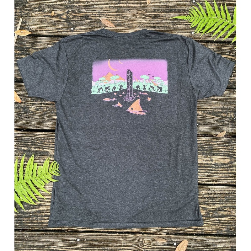 Fish and Grits Monolith Tee Black Hole