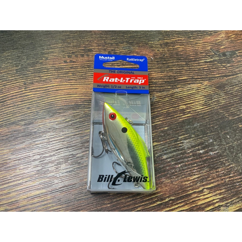 Mustad Rat L Trap 1/2 oz. 3" Chartreuse Flash