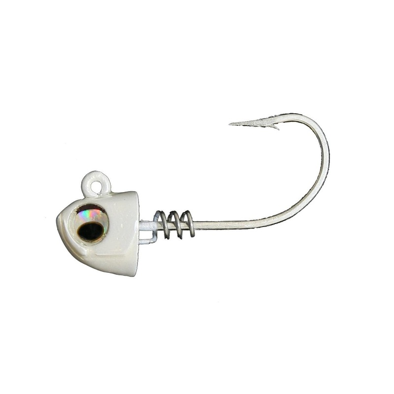 NLBN - No Live Bait Needed Screw Lock Jig Heads for 5" Paddle Tails