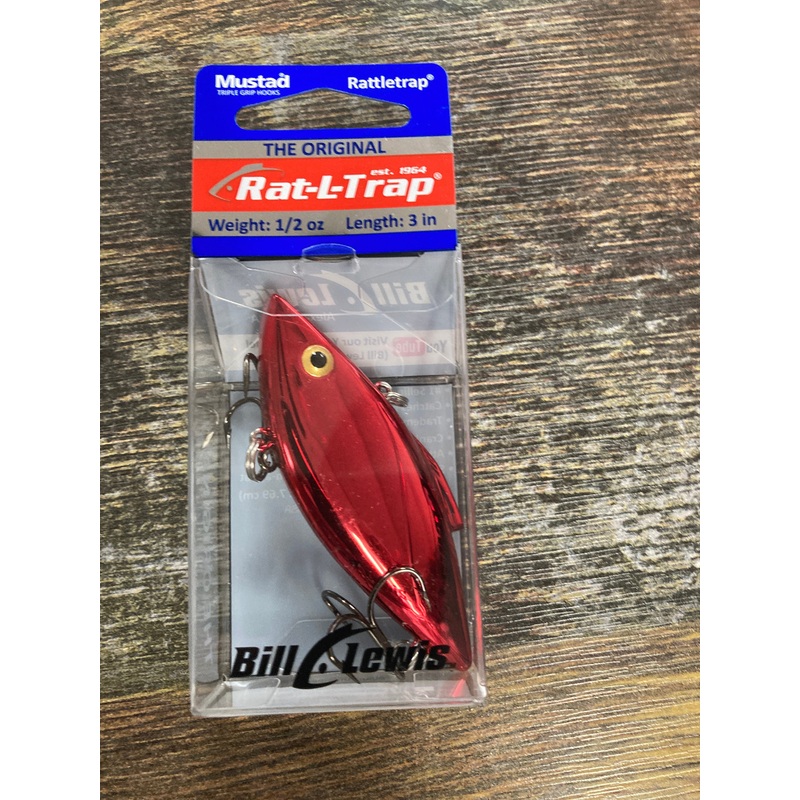 Bill Lewis Rat L Trap 1/2 oz. Chrome Red