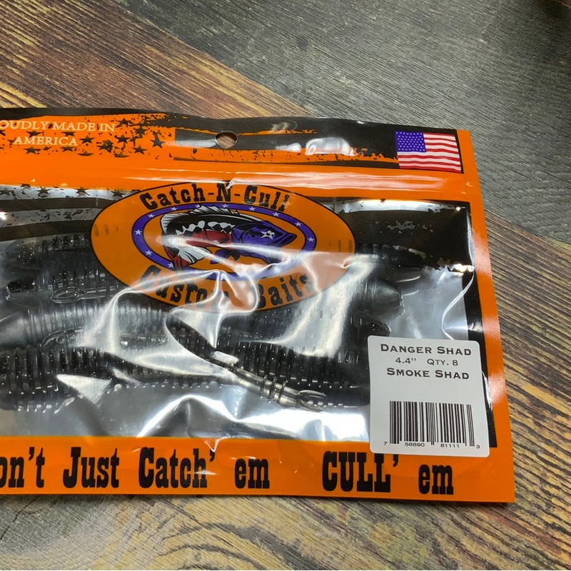 Catch-N-Cull Danger Shad 4.4" Smoke Shad