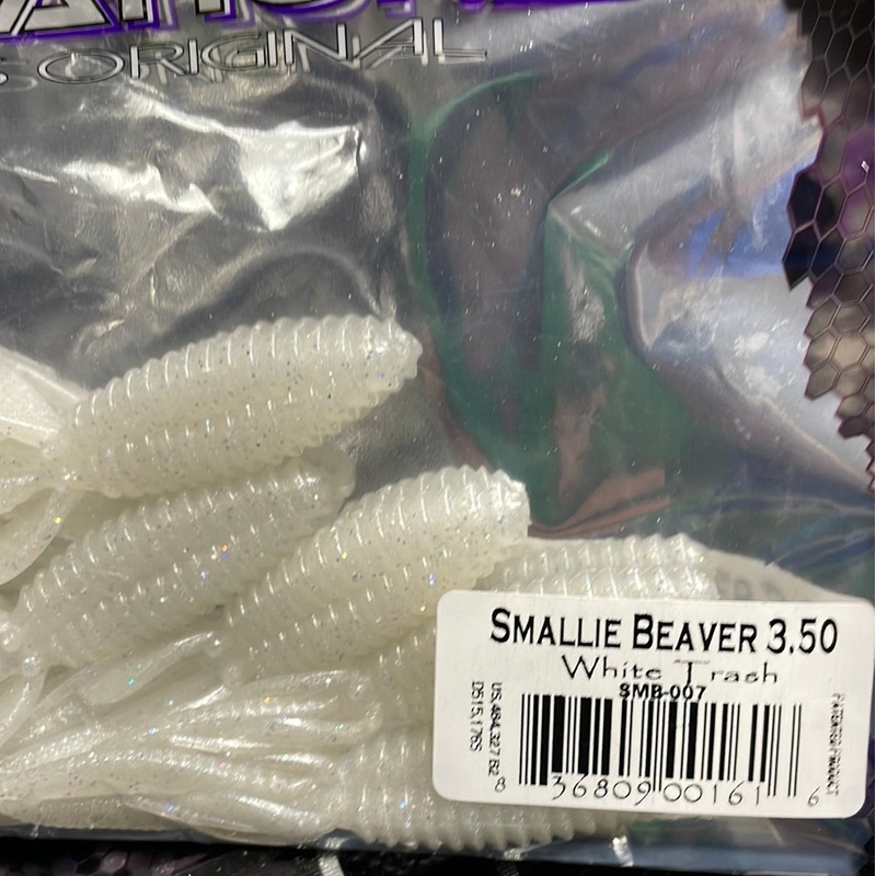 Reaction Innovations Smallie Beaver 3.50 White Trash