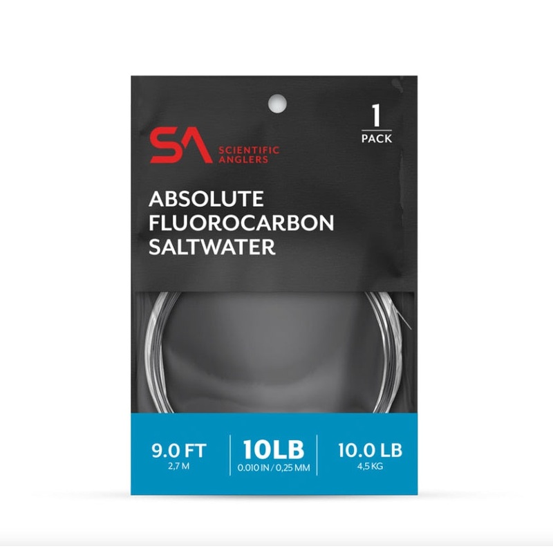 Scientific Anglers Absolute Saltwater Fluorocarbon Leader 9' - Single Pack