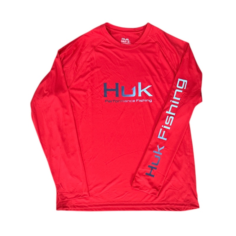 HUK Pursuit LS Crew Red