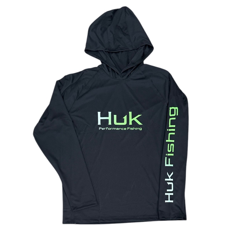 HUK Pursuit LS Hoodie Black 3XL