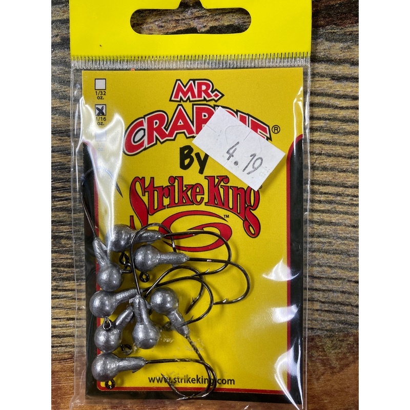 Mr Crappie Jig Head 1/16 oz. Unpainted