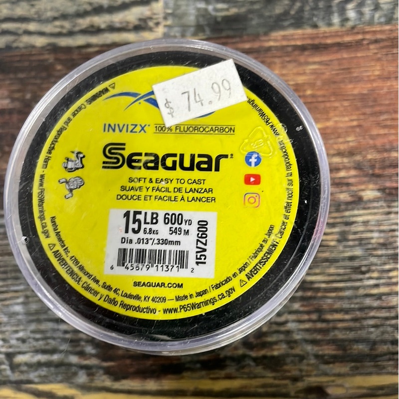 Seaguar Invizx Fluoro 15lb. 600 yds