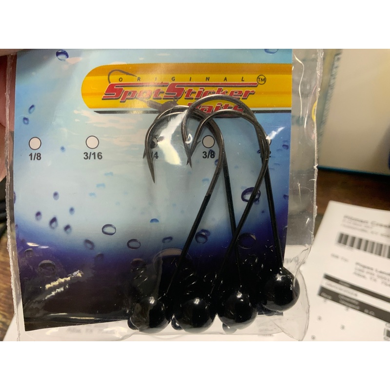 Spot Sticker Screwball Shakey Head 1/4 oz. Black