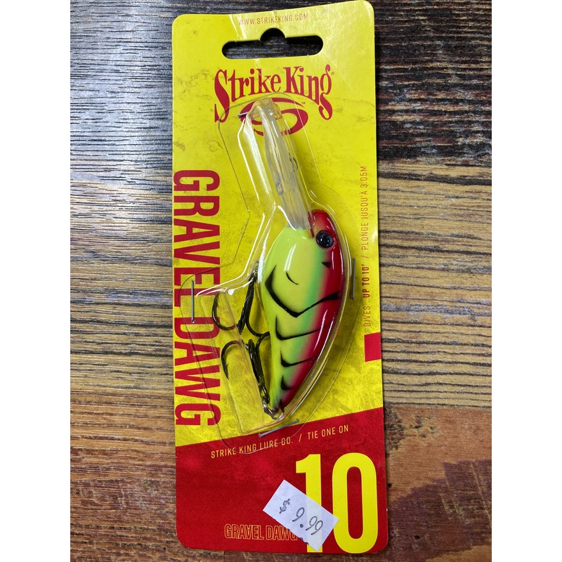 Strike King Gravel Dawg 10 Green Tomato
