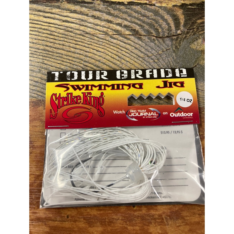 Strike King TG Swim Jig 1/4 oz. White