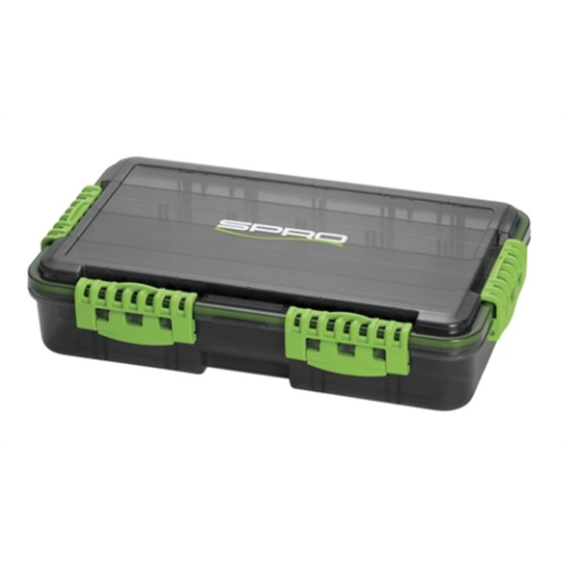 SPRO Waterproof Box 3700D-ND Black/Green No Dividers