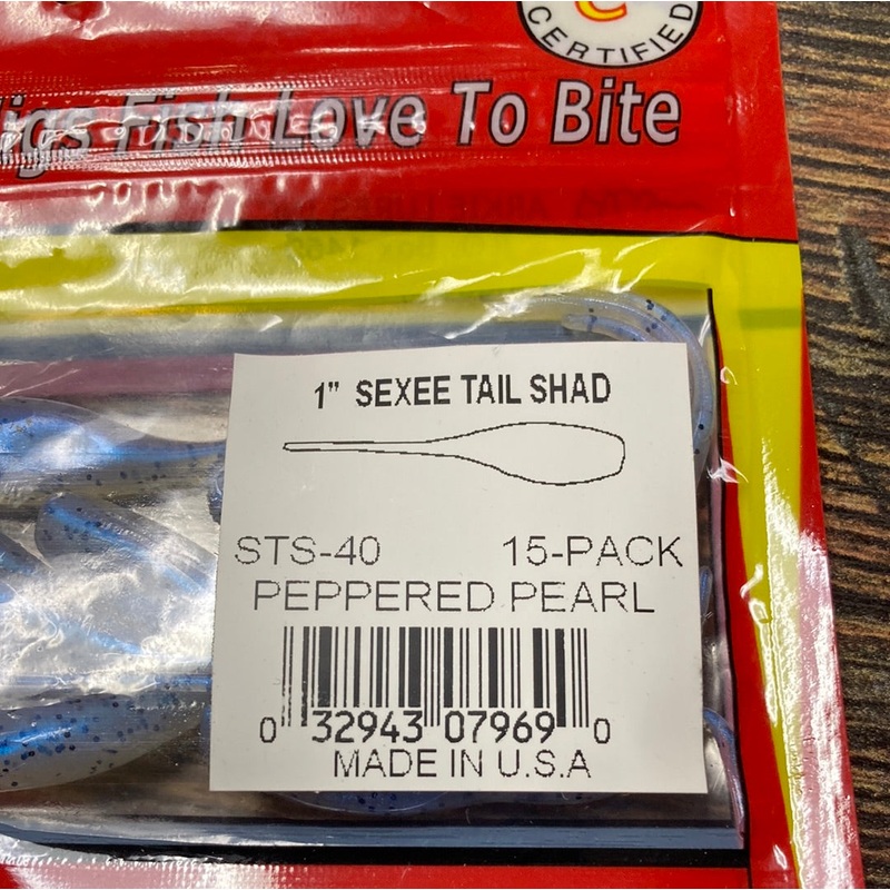 Arkie 1 Sexee Tail Shad Peppered Pearl