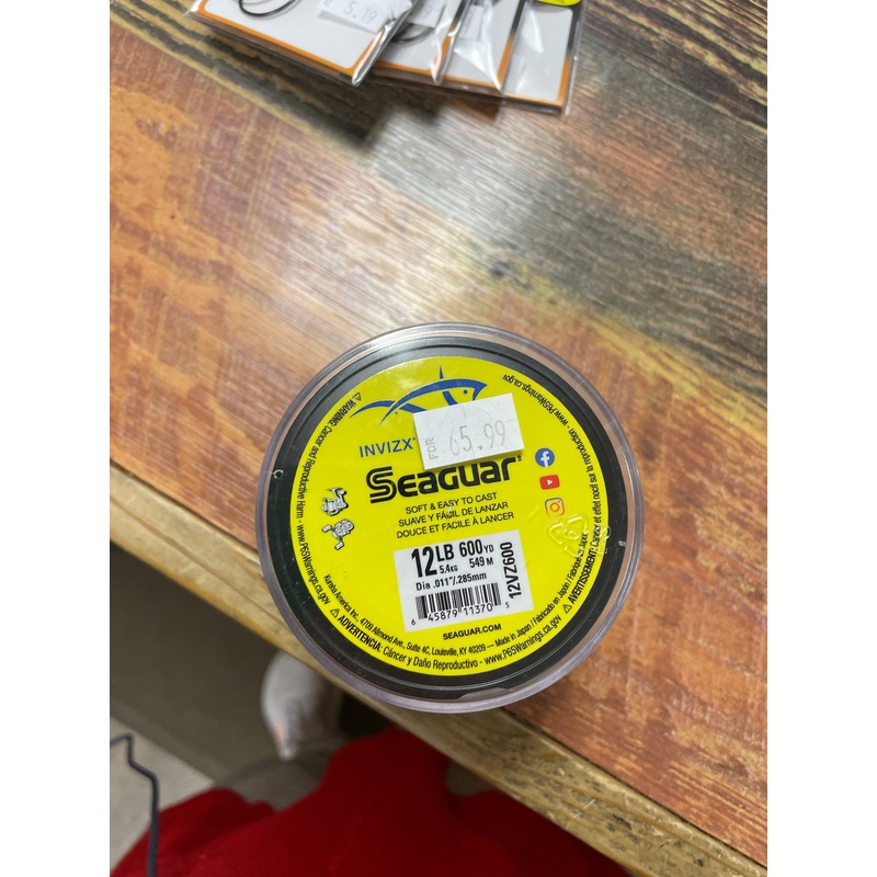 Seaguar Invizx 12lb. 600 yds