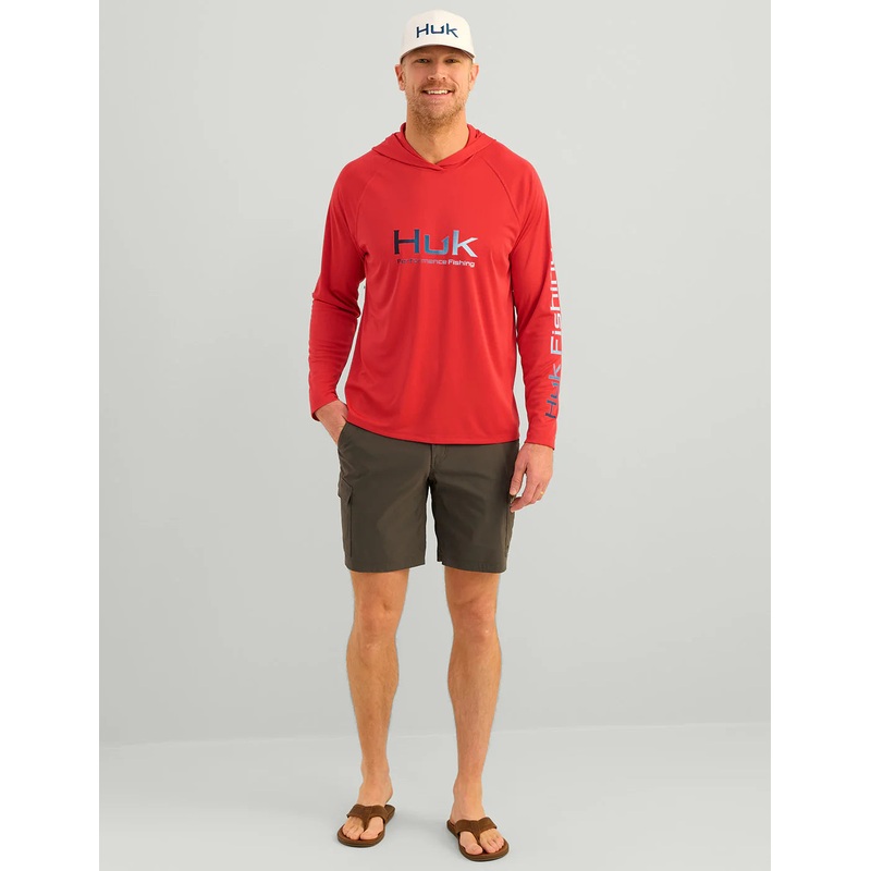 HUK Pursuit Hoodie Red XXL