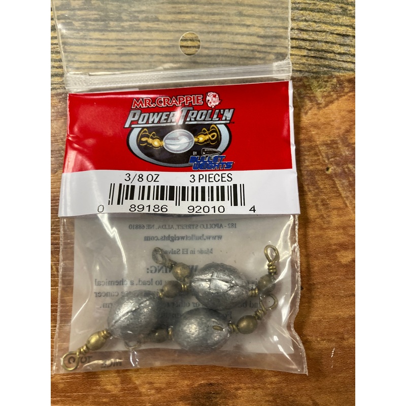 Mr Crappie Power Trollin Weight 3/8 oz.