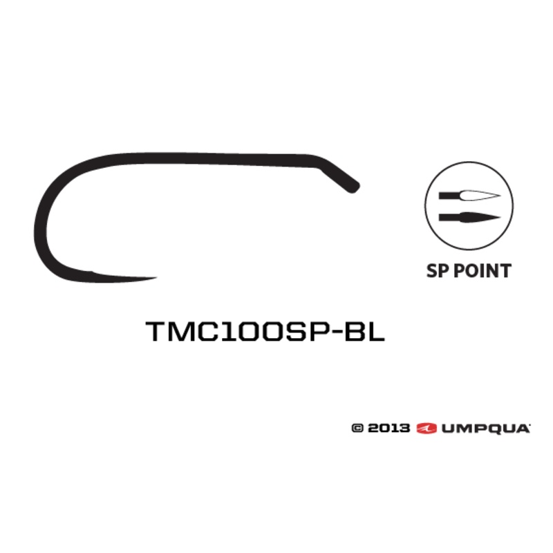 Tiemco TMC 100SPBL Super Point Barbless Dry Fly Hooks - 100 Pack