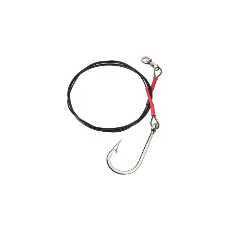 Malin Cable Shark Rig 12' 400LB 10/0 SSJ Hook Black ( MAL-70010 )