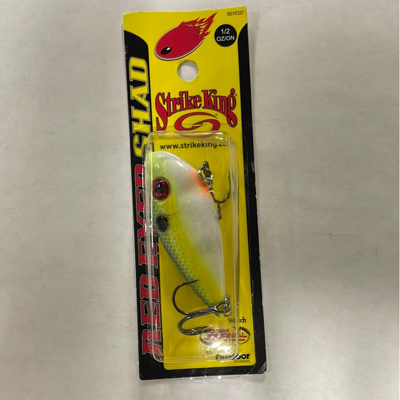 Strike King Red Eyed Shad 1/2 oz. Chartreuse Sexy Shad