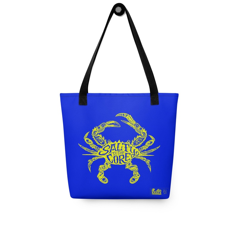 The Official "Salty To The Core" Salty Crab 15"x15" Tote Bag