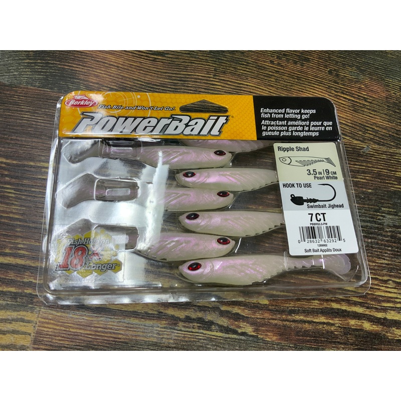 Berkley Ripple Shad 3.5 Pearl White