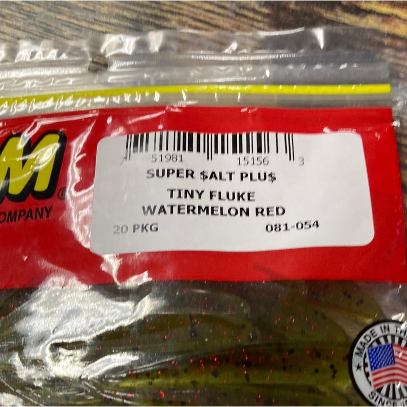 Zoom Tiny Fluke Watermelon Tiny Fluke WRed