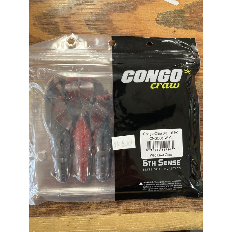 6th Sense Congo Craw 3.8 Wild Lava Craw