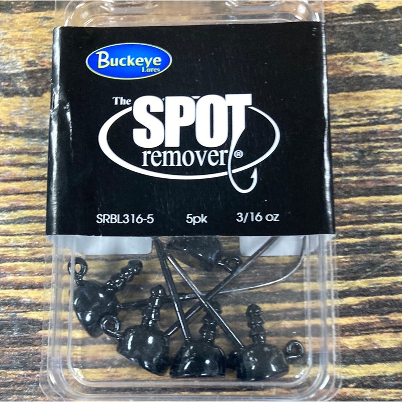 Buckeye Spot Remover 3/16 oz Black Shaky Head