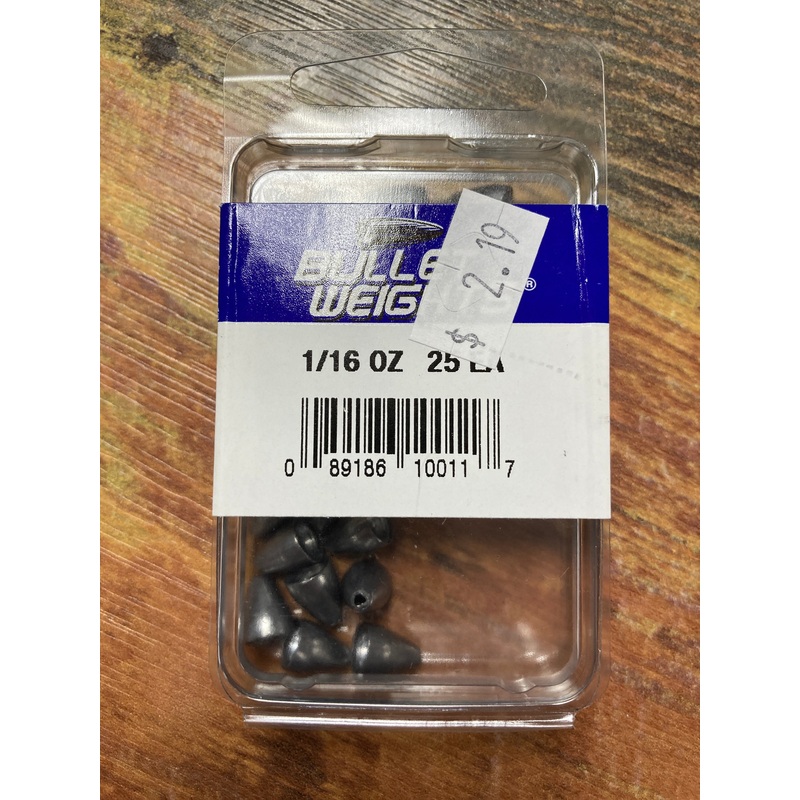 Bullet Weight Slip Sinker 1/16 oz.
